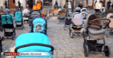 110 cochecitos de bebé los menores muertos por la guerra de Ucrania