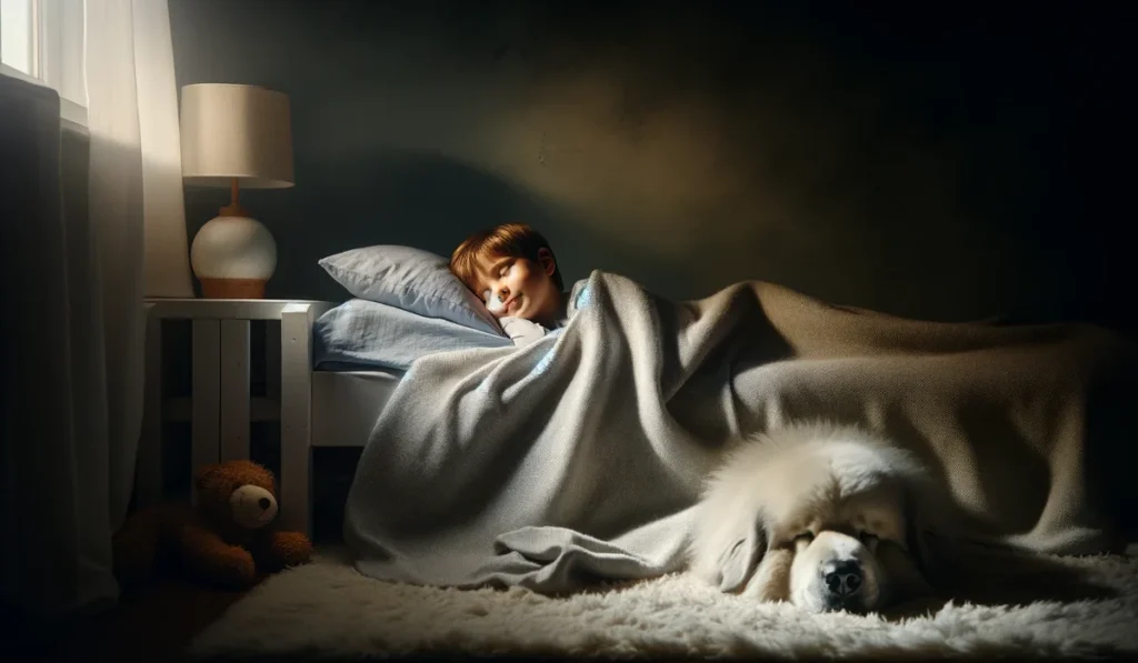 El estudio que demuestra que los niños que se crían con mascotas en casa duermen más horas