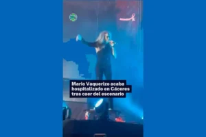 Aparatosa Caída de Mario Vaquerizo en Cáceres: El Cantante Sufre un Accidente y Es Hospitalizado